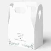 Ballotins Gâteau Mariage simple couleur bleu outrepassé (Ouvert)