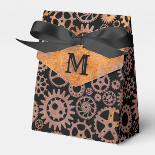 Ballotins Gears Rusty Steampunk Monogramme personnalisé