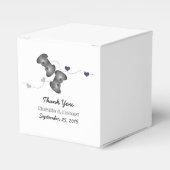 Ballotins Geeky Gamers Mariage Faveur Boxes Argent Purple (Verso)