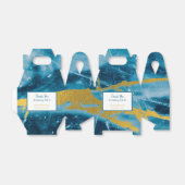 Ballotins Géode Agate Gemstone bleu et or (Déplié)