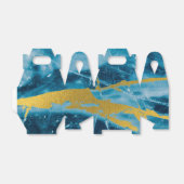 Ballotins Géode Agate Gemstone Blue et Gold (Déplié)