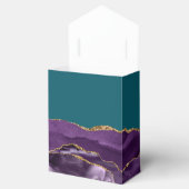 Ballotins Géode Agate Moderne Purple Gold Turquoise (Ouvert)