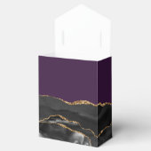 Ballotins Géode d'agate moderne noir or violet (Ouvert)