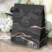 Ballotins Géode d'Agate Moderne Rose Or Noir