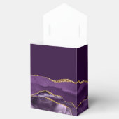 Ballotins Géode d'Agate Moderne Violet Or Prune (Ouvert)