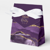 Ballotins Géode d'Agate Moderne Violet Or Prune (Verso)