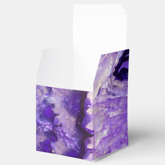 Ballotins Géode d'agate violet tombé (Ouvert)