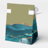 Ballotins Géode d'âge moderne Gold Turquoise Vert olive (Arrière)