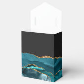 Ballotins Géode moderne Agate Gold Turquoise Bleu (Ouvert)