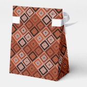 Ballotins Géométrie patchwork ethnique marron orange (Arrière)