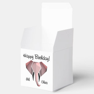 Ballotins Géométrie Tête d'éléphant Anniversaire Âge et nom