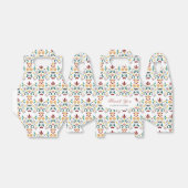 Ballotins Géométrie Vintage Motif Classique Intriqué Mariage (Déplié)