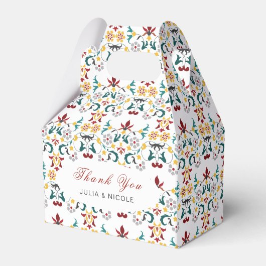 Ballotins Géométrie Vintage Motif Classique Intriqué Mariage (Verso)