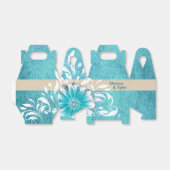 Ballotins Gerbera Daisy Scroll | avoine turquoise (Déplié)