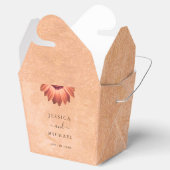 Ballotins Gerbera Flower sur Mariage de pêche Abstrait (Ouvert)