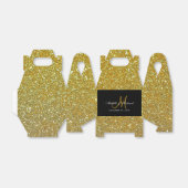 Ballotins Gilly Gold Parties scintillant Monogramme mariage  (Déplié)