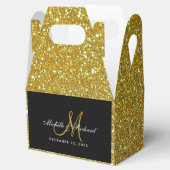 Ballotins Gilly Gold Parties scintillant Monogramme mariage  (Ouvert)