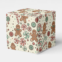 Gingerbread Delight Favor Box