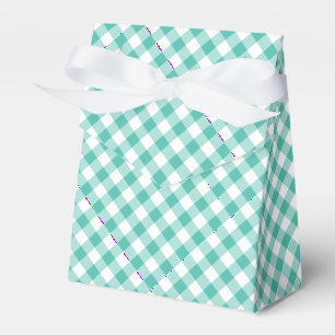 Ballotins Gingham Rétro Vert Bleuâtre de Bluegrass