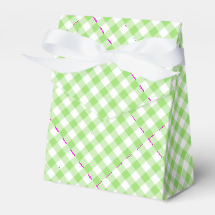 Ballotins Gingham Rétro Vert de Printemps