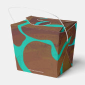 Ballotins Girafe Brun et Imprimé sarcelle (Arrière)