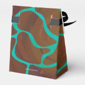Ballotins Girafe Marron et Imprimé Turquoise (Arrière)