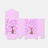 Ballotins Girafe mignonne à points roses (Déplié)