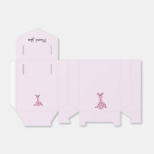 Ballotins Giraffe assise rose (Déplié)