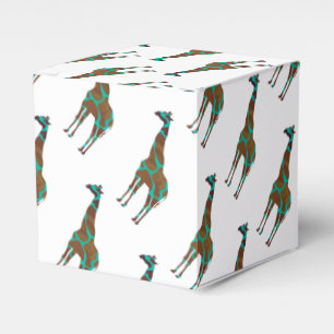 Ballotins Giraffe Impression Brown et Turquoise