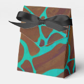 Ballotins Giraffe Impression Brown et Turquoise (Verso)