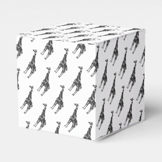 Ballotins Giraffe Silhoutte noir et gris (Verso)