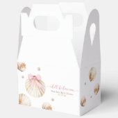 Ballotins Girl Pink Bow Shell Baby Shower (Ouvrir)