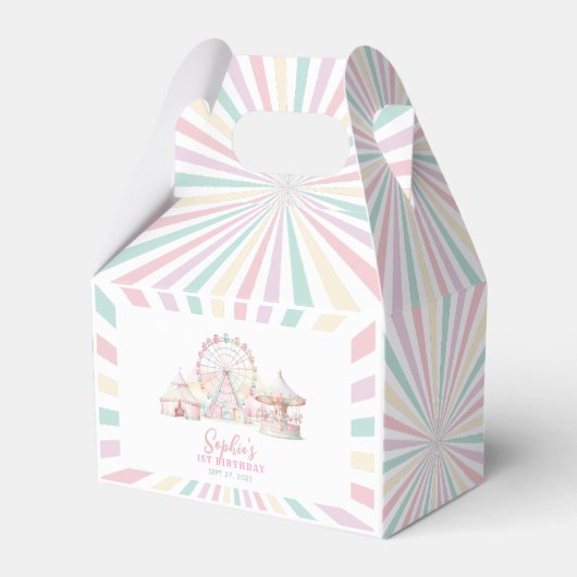 Ballotins Girly Pastel Carnival Anniversaire de enfant de ci (Verso)