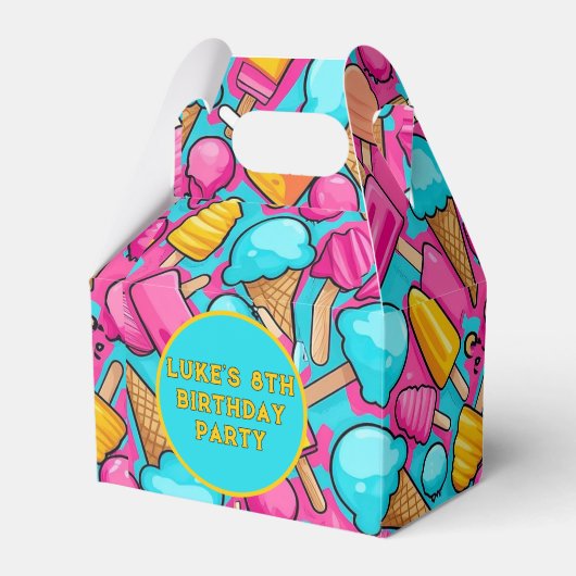 BALLOTINS " GLACE CRÈME ET POPSICLES PAPIER PLAQUES " (Verso)