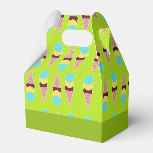 Ballotins Glaces colorées sur vert (Arrière)