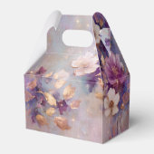 Ballotins Glam blanc féminin Or violet Floral (Arrière)