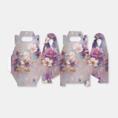 Ballotins Glam blanc féminin Or violet Floral (Déplié)