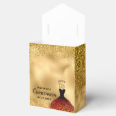 Ballotins Glam Burgundy Robe Or Parties scintillant Quinceañ (Ouvert)