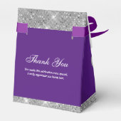 Ballotins Glam Violet et Argent Personnalisable (Arrière)