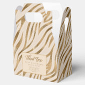 Ballotins Glam Zebra Stripes Safari Merci Gold ID1151 (Ouvert)