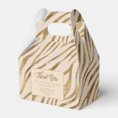 Ballotins Glam Zebra Stripes Safari Merci Gold ID1151 (Verso)