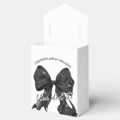 Ballotins Glamor Black Gold Bow Graduation (Ouvert)