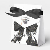 Ballotins Glamor Black Gold Bow Graduation (Verso)
