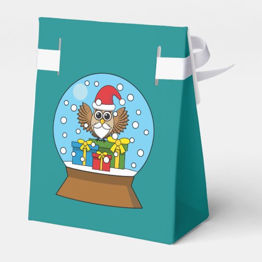 Ballotins Globe des neiges avec Chouette du Père Noël (Arrière)