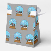 Ballotins Globe des neiges avec trois Chouettes Gnomes (Arrière)