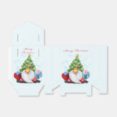 Ballotins Gnome avec boîte cadeau Casquette Arbre de Noël (Déplié)