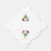 Ballotins Gnome mignonne avec arbre de Noël Casquette et cad (Déplié)