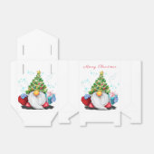 Ballotins Gnome mignonne avec arbre de Noël Casquette et cad (Déplié)
