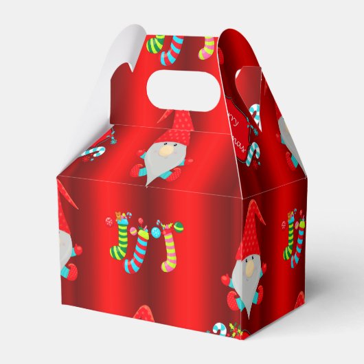 Ballotins Gnomes mignons Noël rouge (Arrière)