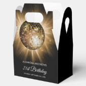 Ballotins Gold 21st Anniversaire Party Gold Disco Ball (Ouvert)